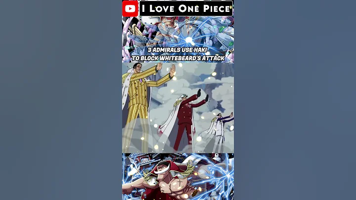 3 ADMIRALS USE HAKI TO BLOCK WHITEBEARD'S ATTACK #shorts #onepiece #luffy #anime #onepieceedit