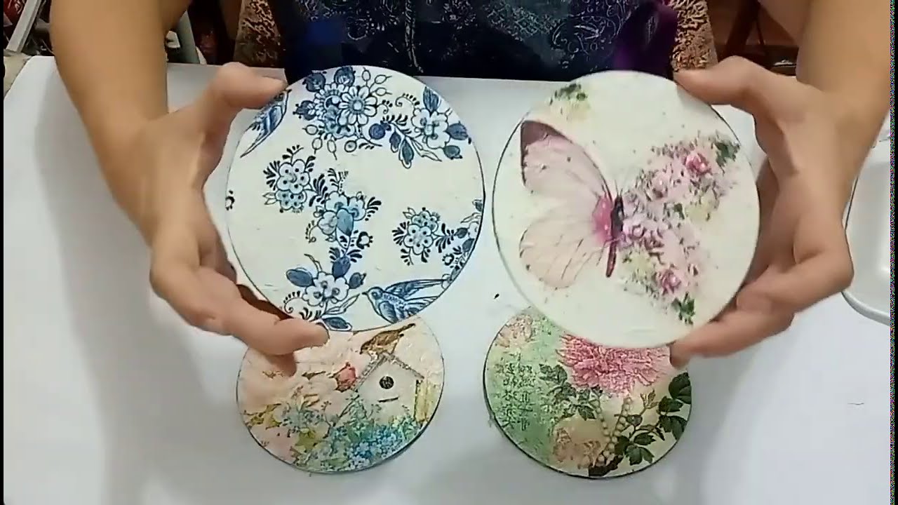 INCRÍVEL !!!CDS ANTIGOS QUE VIRAM QUADROS , PORTA COPOS OU IMITAÇÃO DE PLACA DE MDF