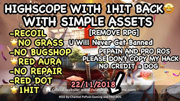 [ NEW HIGH SCOPE AND 1HIT ] Remove RPG U Will Never Get Banned/Rules of survival new hack