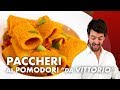 35 euro di paccheri al pomodoro del ristorante da vittorio 3 stelle michelin