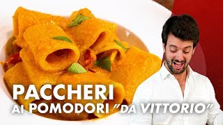 35 Euro di paccheri al pomodoro del ristorante 