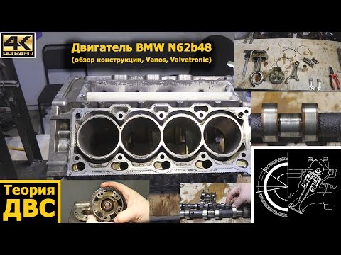 Теория ДВС: Двигатель BMW N62b48 (обзор конструкции, Vanos, Valvetronic)