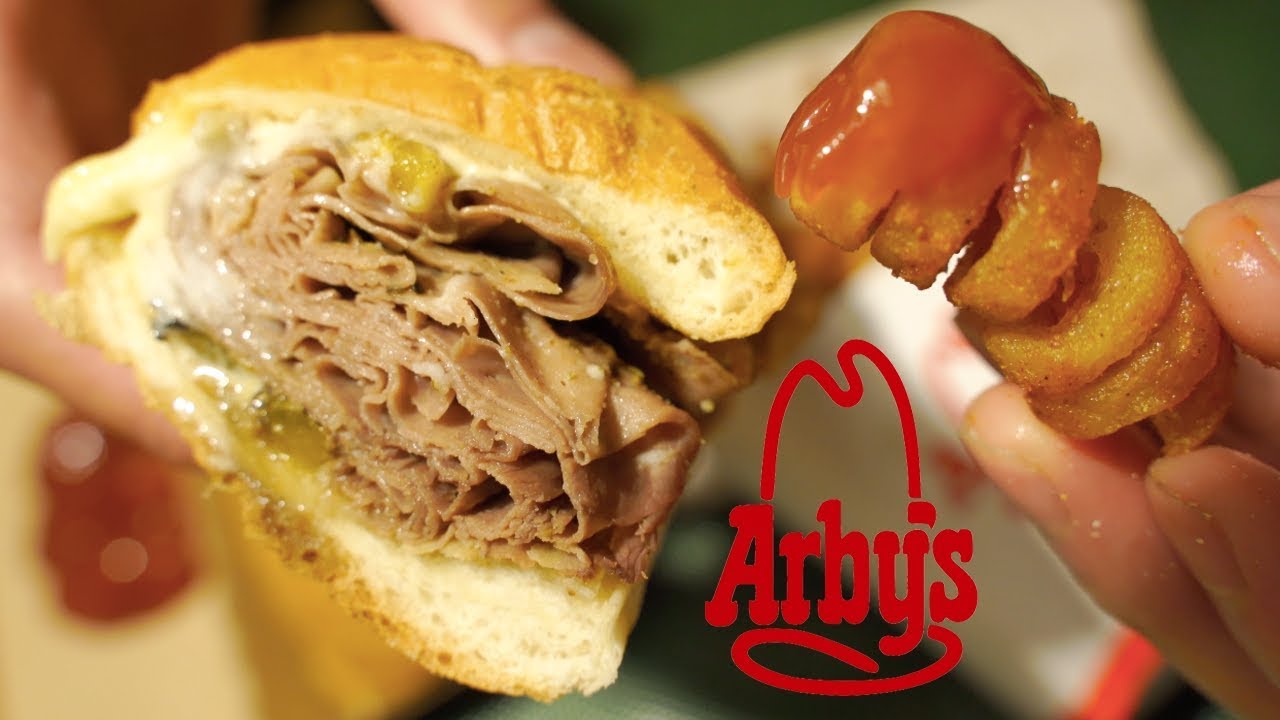 Arby's FireRoasted Philly Roast Beef Cheesesteak Sandwich & Curly