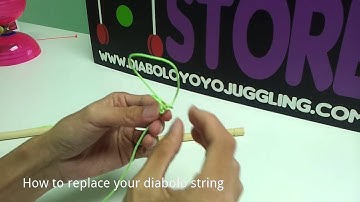 how to replace the diabolo string (wooden handsticks)