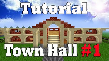 Minecraft Tutorial of Town Hall Part-1
