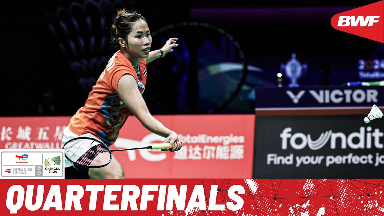 BWF Uber Cup Finals 2024 Indonesia vs. Thailand QF YouTube