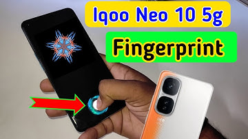 Iqoo neo 10 5g display fingerprint setting/Iqoo neo 10 5g fingerprint screen lock/fingerprint sensor