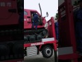 日本に1台しかない災害車両の搬送訓練