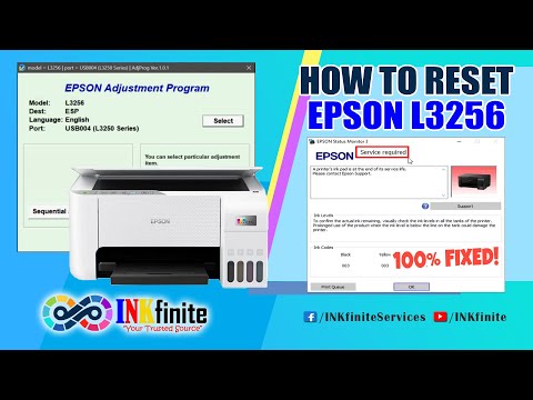 How to Reset EPSON L3256 Printer with Resetter | INKfinite