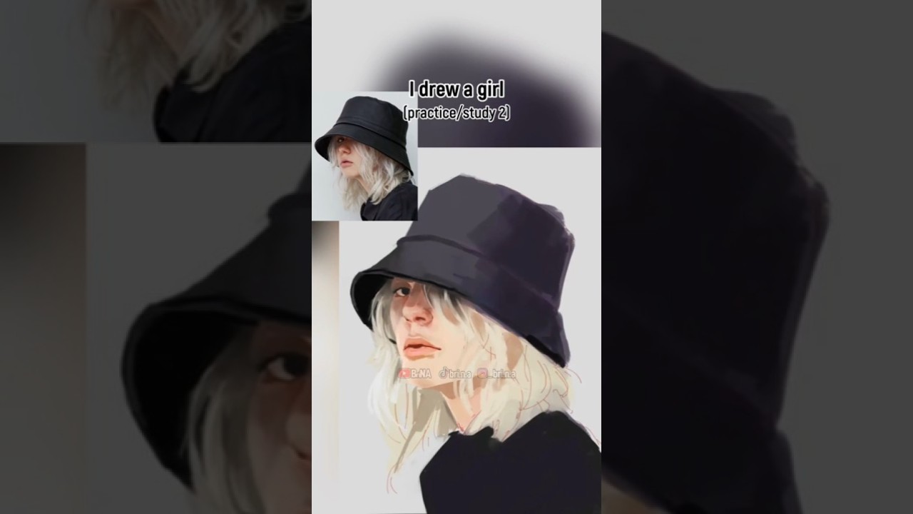 I drew a girl 6. #digitalart #painting #artstudy