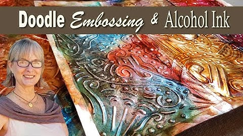 Metal Embossing and Alcohol Ink - Upcycling Aluminum Cans