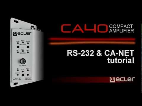 Ecler CA40 Compact Amplifier RS232 and CA-NET tutorial