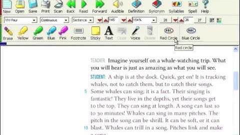 Kurzweil 3000: Grammar and Usage - Red and Blue Circle Buttons Video