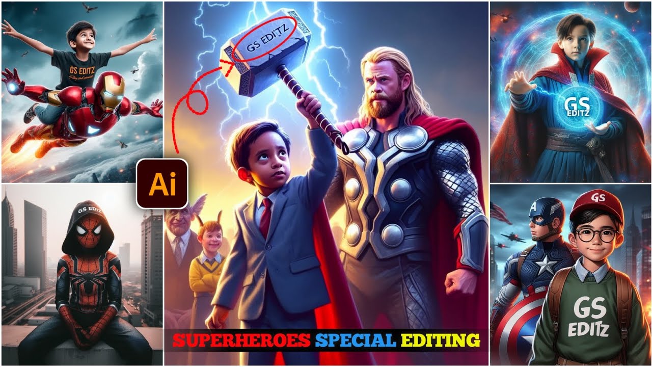 Superheroes Special Photo Editing Own Name With Superheroes Powers