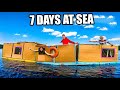 Worlds Biggest BOX FORT House Boat On A LAKE - 7 Day Adventure (MEGA MOVIE)