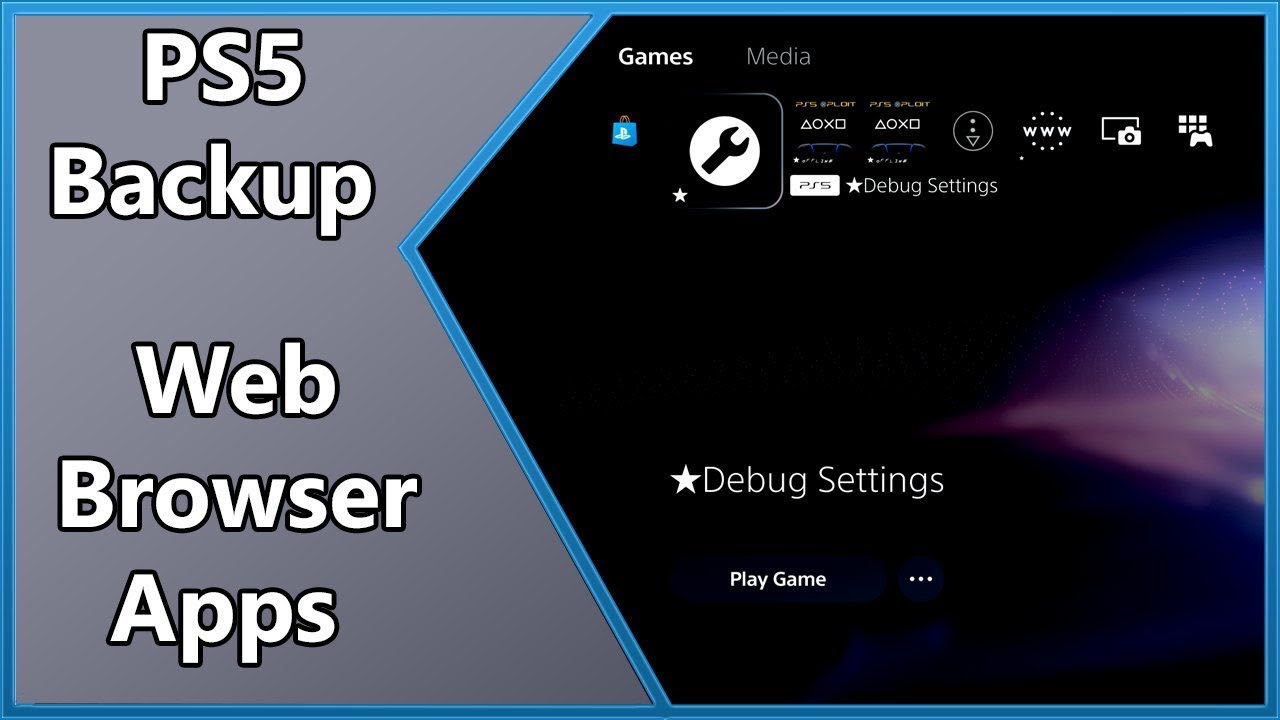 PS5 Debug Settings 840 Modded Backup Tutorial  Download