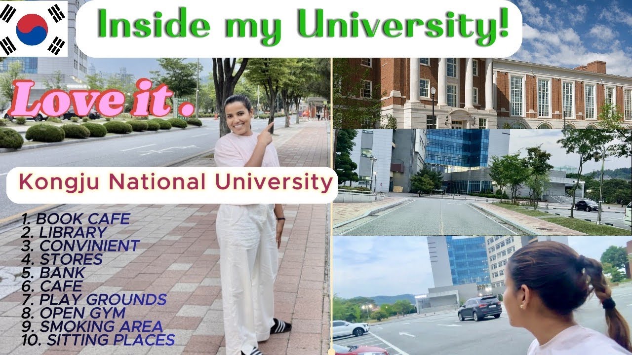 공주대학교 Inside Kongju National University 🏫. A short walking inside the campus❤️