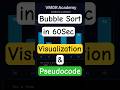 Bubble Sort in 60s! 🫧 | Visualization + Code | VMGR Academy