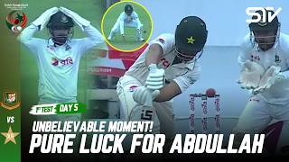 Unbelievable Moment 3 Lucky Moments For Abdullah Ban Vs Pak 1St Test Day 5 M9I1J