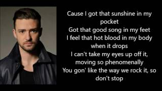 Justin Timberlake - Can't stop the feeling ★ LYRICS