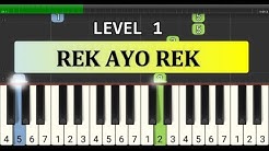 not piano rek ayo rek - tutorial level 1 - lagu daerah nusantara - tradisional -  jawa timur  - Durasi: 1:56. 