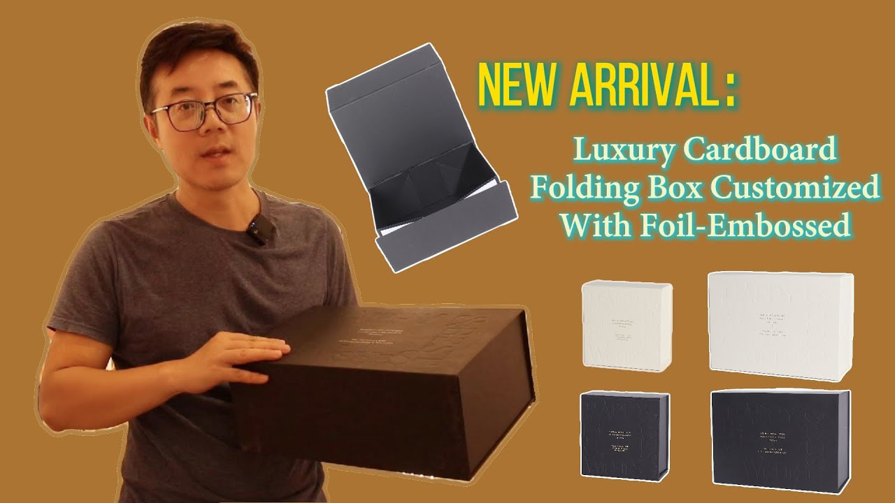 New arrival：Luxury Cardboard Folding Box Customized With Foil-Embossed