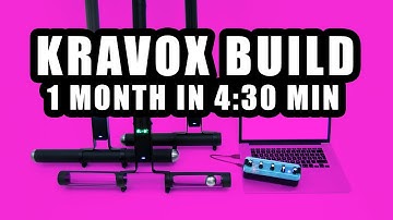 MPR121 + MPU6050 + nrf 24l01 +  Arduino + pure data – Kravox build timelapse – 1 month in 4:30 min.