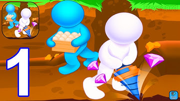 Underground Base - Gameplay Walkthrough Part 1 Tutorial (iOS,Android)