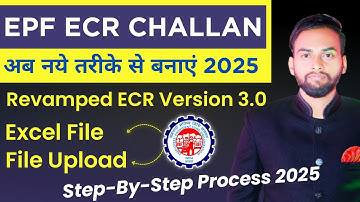 How to Create PF Challan Online 2025 | How to Create PF Challan Online 2025 || EPF Revamped ECR