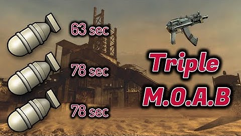 MW3: AK74u Triple Moab on Rust w/ 63/78/78 Second Moabs (+Bonus Clips)