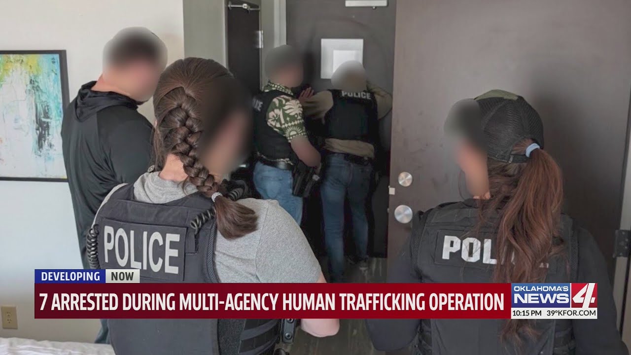 7 arrested during multi-agency human trafficking operation - YouTube