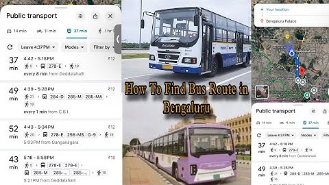 How to find bus route in bengaluru | BMTC bus | Google Map | 2025