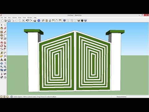 SketchUp - Portail Simple