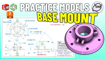 SOLIDWORKS Practice - Onshape Practice - Fusion 360 Practice Exercises - TooTallToby-11-11