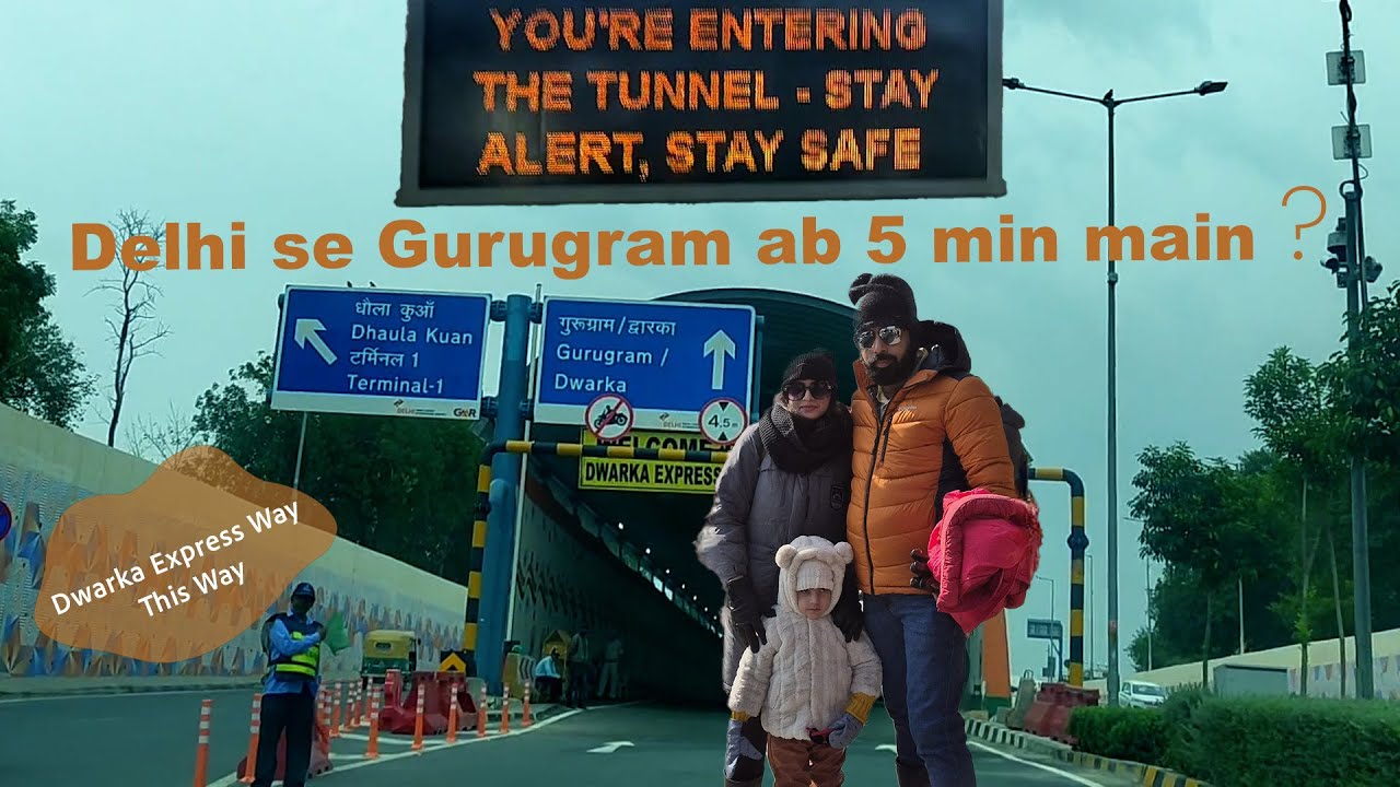 Delhi to Gurugram 10 Minute mein pahuche IGI AIRPORT TUNNEL PART-1