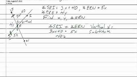 Linear Pairs & Vertical Angles Diagram Problem