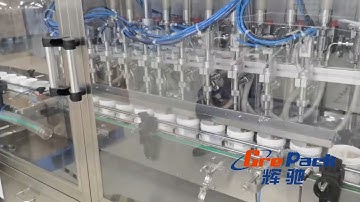 Full-automatic servo driven shower gel filling line