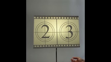 Custom shade with film countdown theme made by 3spurz Designs