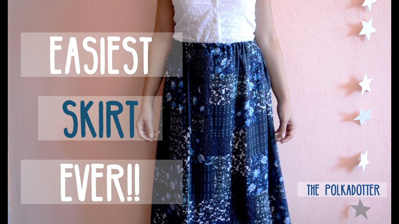 Easiest Skirt Ever | 3 Steps - YouTube