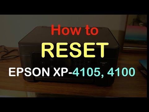 video How to RESET epson XP 4100 Printer review ?