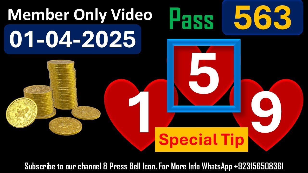 Thailand Lottery Membership Special Video | 3 Digit Master Touch 01-04 ...