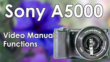 Sony A5000 Video Manual 2: Functions | Shooting modes, Display Settings, Take a Photo, & Flash Use