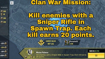 Kill Enemies with a Sniper Rifle in Spawn Trap | Each Kill Earns 20 Points COD Mobile | Wisdom Frost
