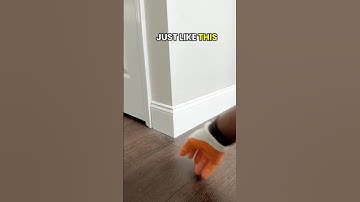 How to get perfect outside baseboard corners #diy #tips #howto #tutorial #shorts #carpentry #trim