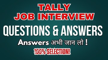 Tally Job Interview Questions & Answer | Accountant Interview Preparation 2025 | CTA