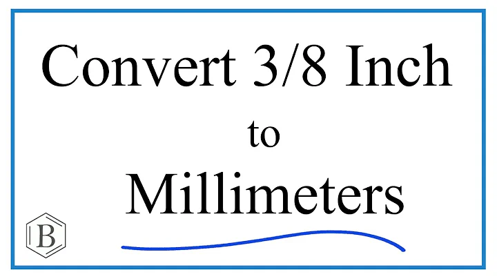 Convert 3/8 of an Inch to Millimeters