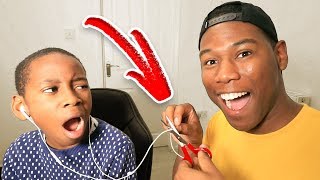 Cutting Brothers Earphones, Then Giving Him AirPods