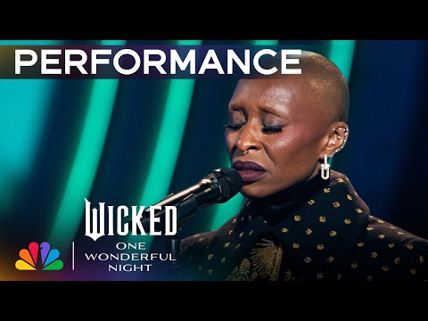 Cynthia Erivo Performs I M Not That Girl With A String Trio Wicked One Wonderful Night NBC