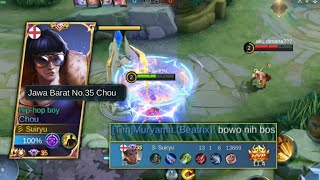 Baru Mulai Di Recall Recall ! Chou Bowo Siap Bikin Frustasi - Build Chou Tersakit | Top Global Chou