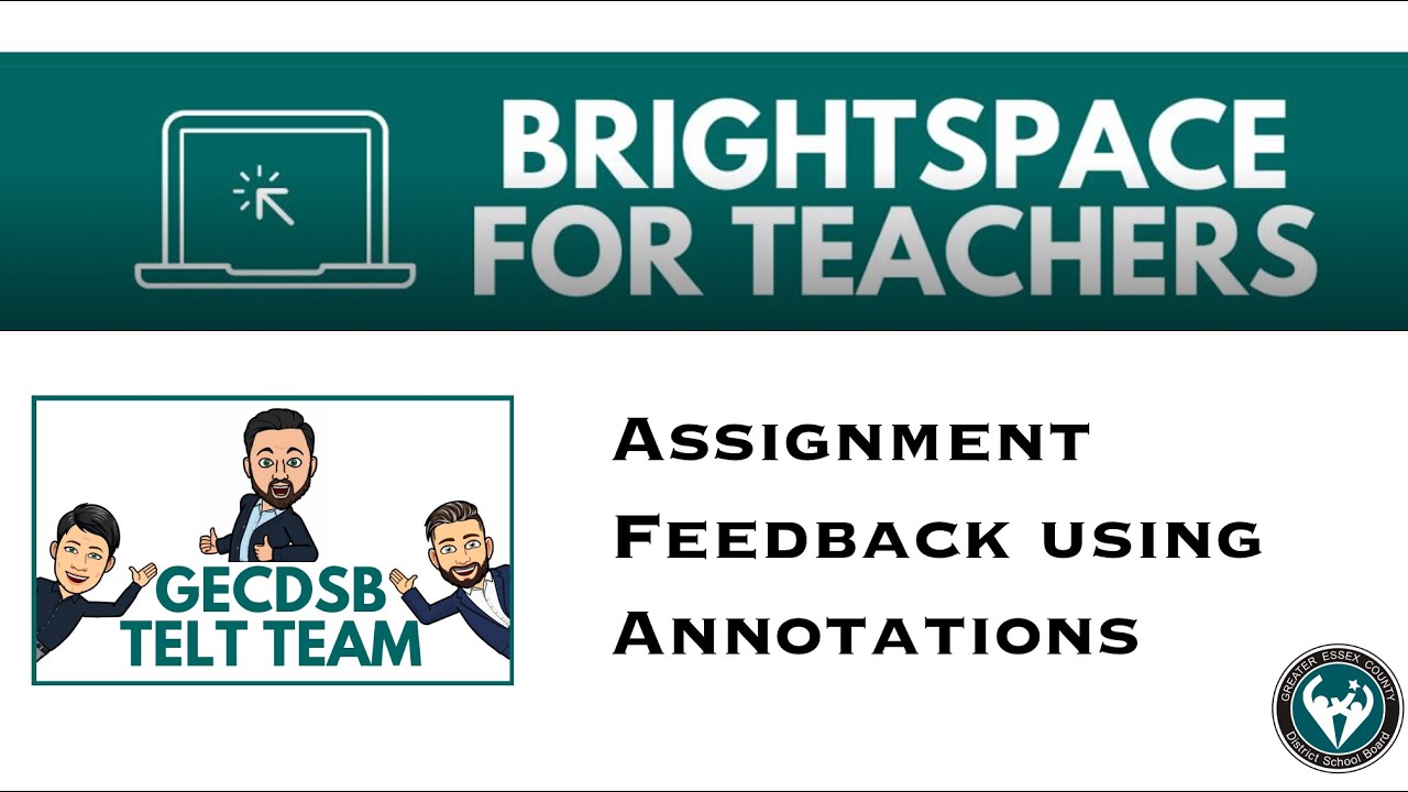 brightspace assignment annotation
